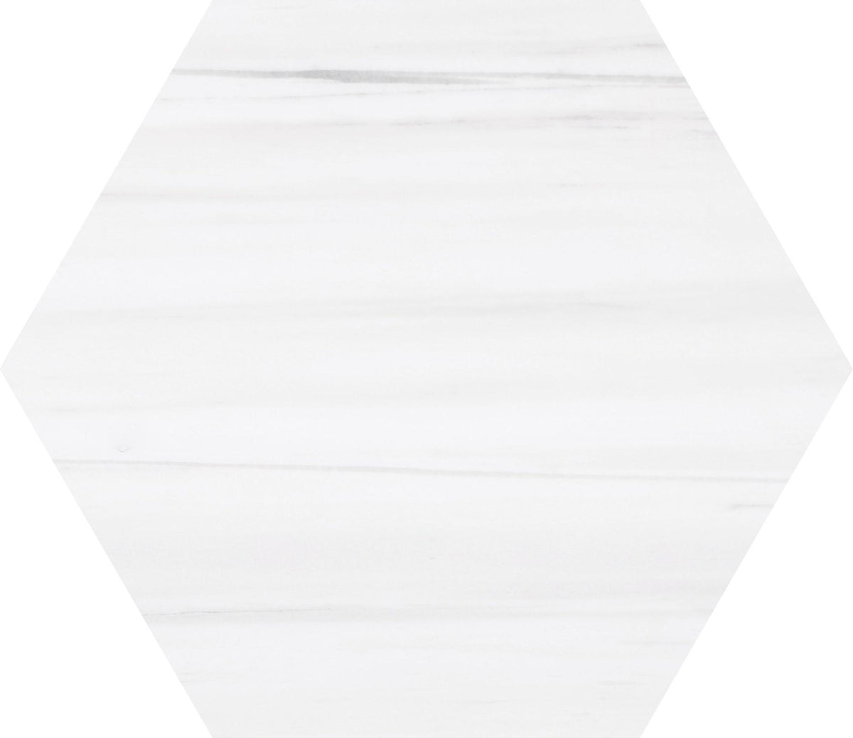 Glacier White Honed Hexagon 10&#39;&#39; 3/8&#39;&#39; Field Tile