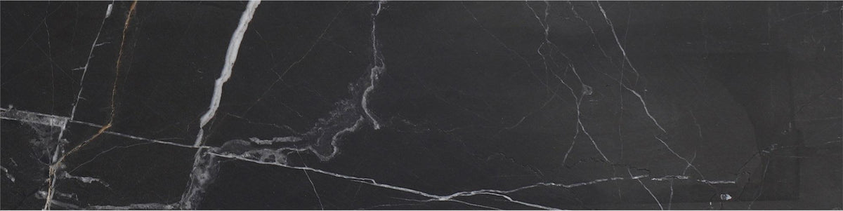 Black Silk Polished 3&#39;&#39; x 12&#39;&#39;  x 3/8&#39;&#39; Field Tile