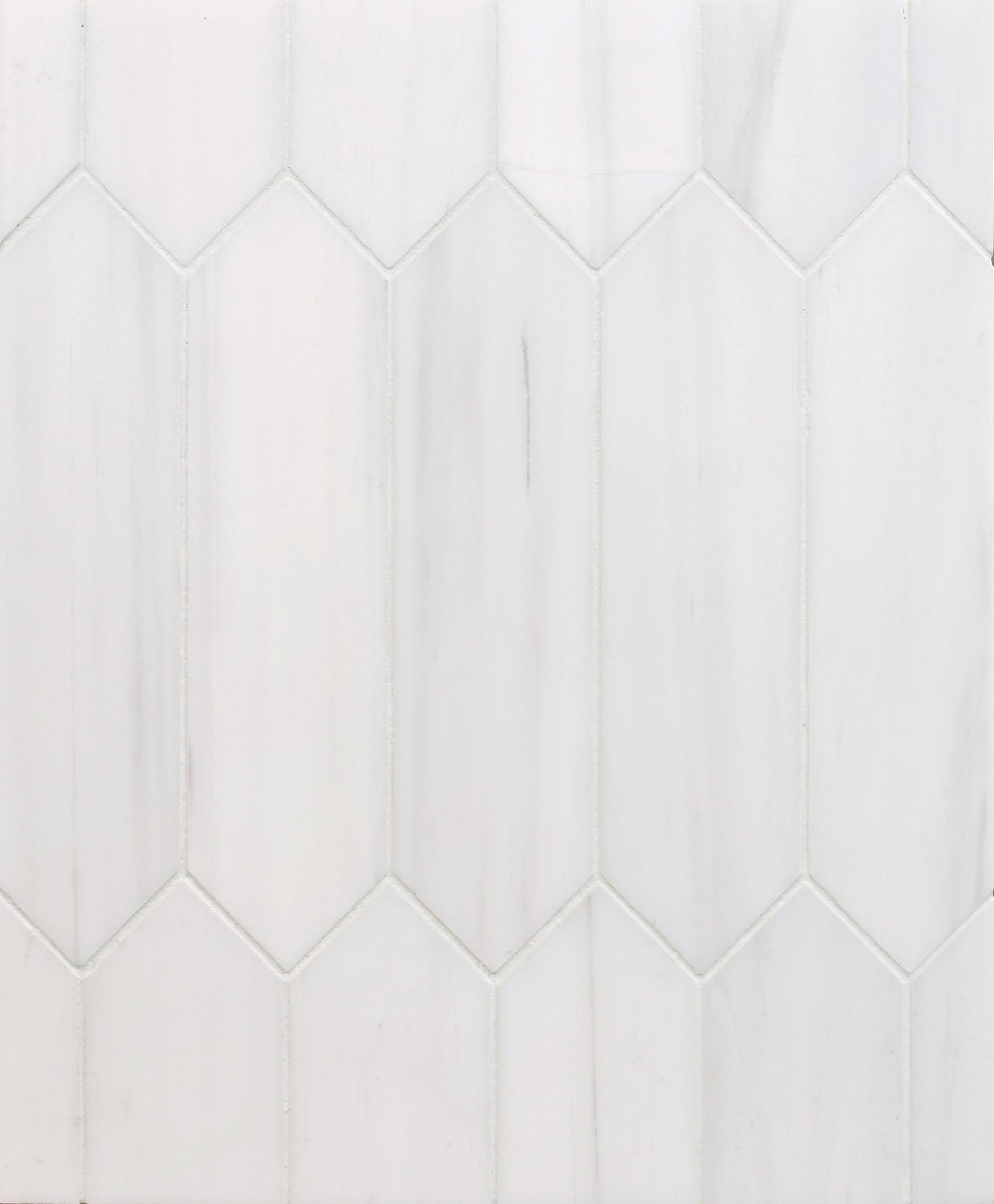 Glacier White Picket 2''x8'' Honed Mosaic Mosaic 