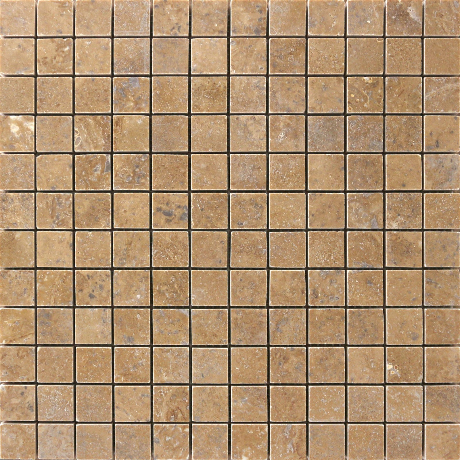 Noce Dark CC 1''x1'' Honed Mosaic Mosaic 