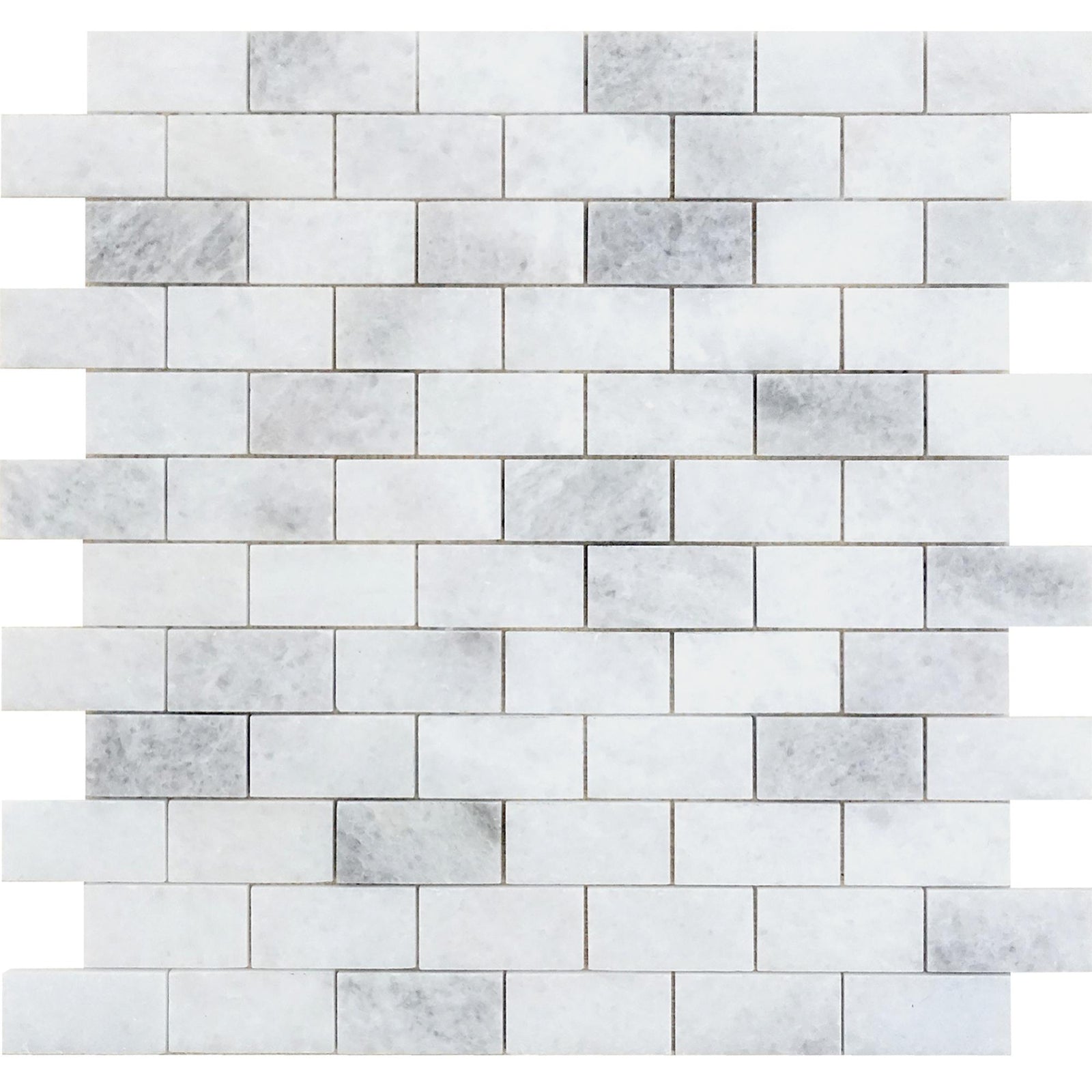 Biarritz White 1''x2'' Polished Mosaic Mosaic 