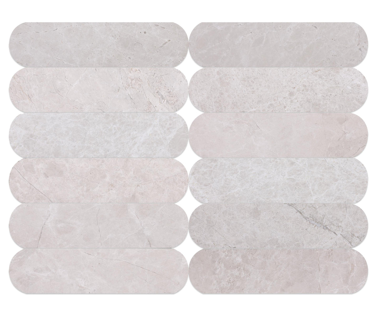 Vanillish Pearl Honed Tivoli 2&#39;&#39; x 8&#39;&#39;  x 3/8&#39;&#39; Field Tile