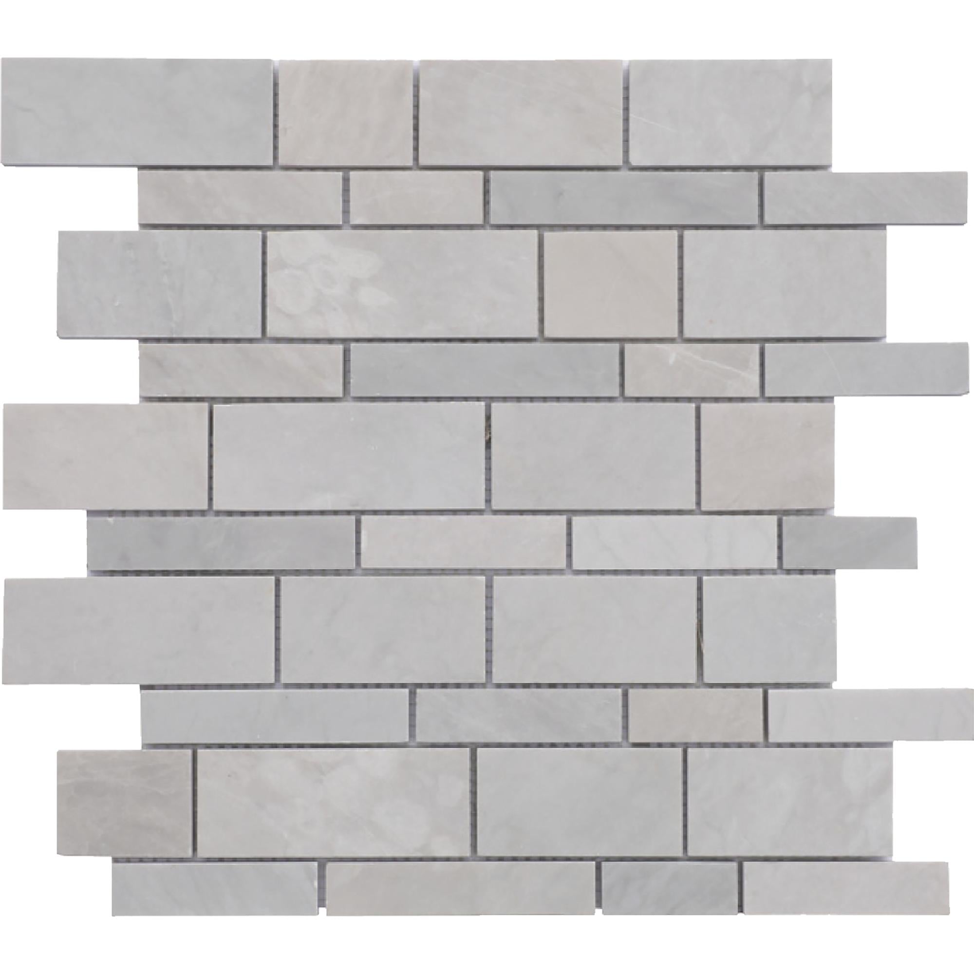 Ice Grey Tour De Grey Honed Mosaic Mosaic 