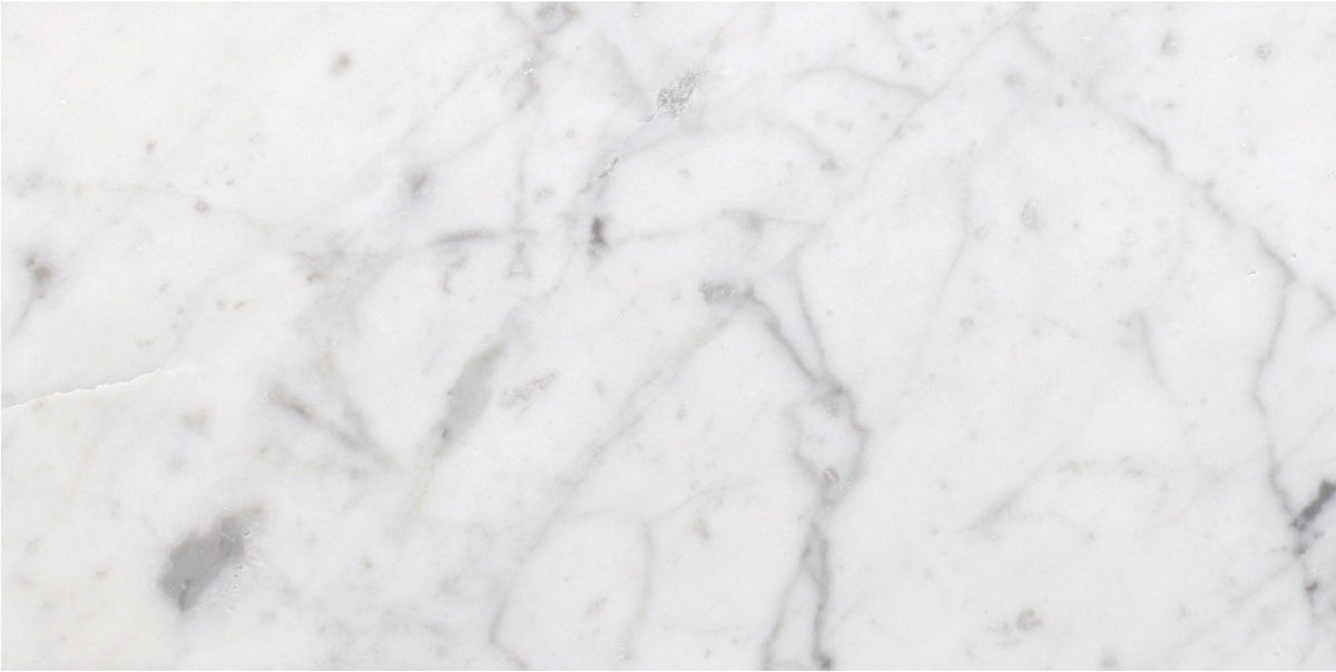 Bianco Carrara Honed 6&#39;&#39; x 12&#39;&#39;  x 3/8&#39;&#39; Field Tile