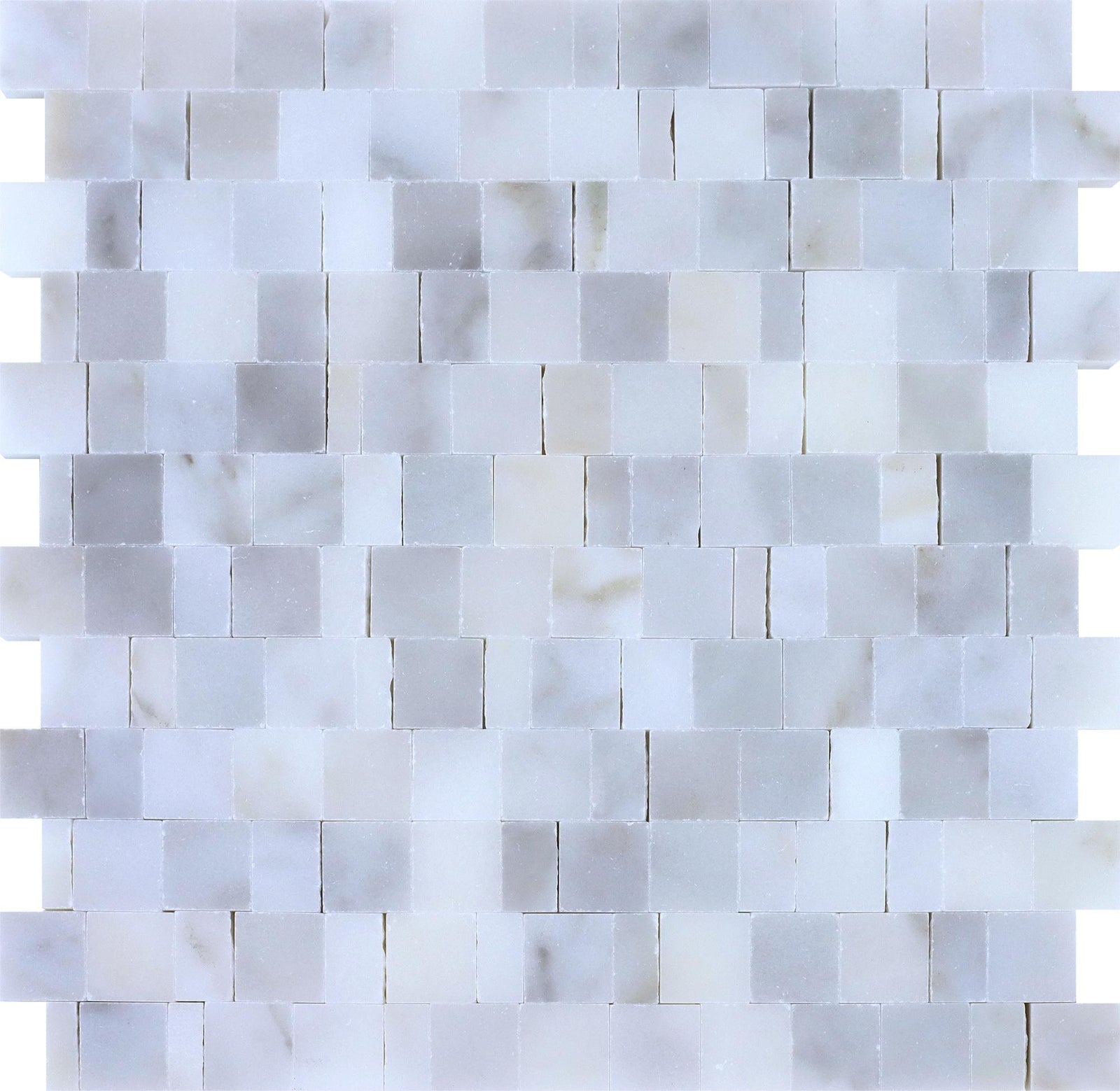 Calacatta Vida Broken Joint 004 Honed Mosaic Mosaic 