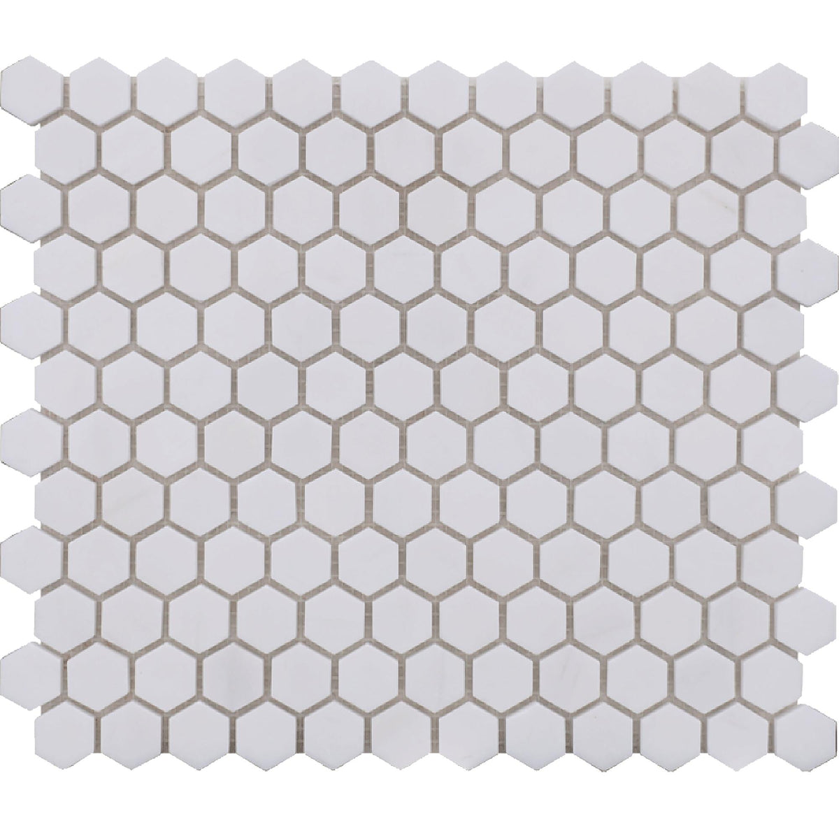 Glacier White Hexagon 1&#39;&#39; Honed Mosaic