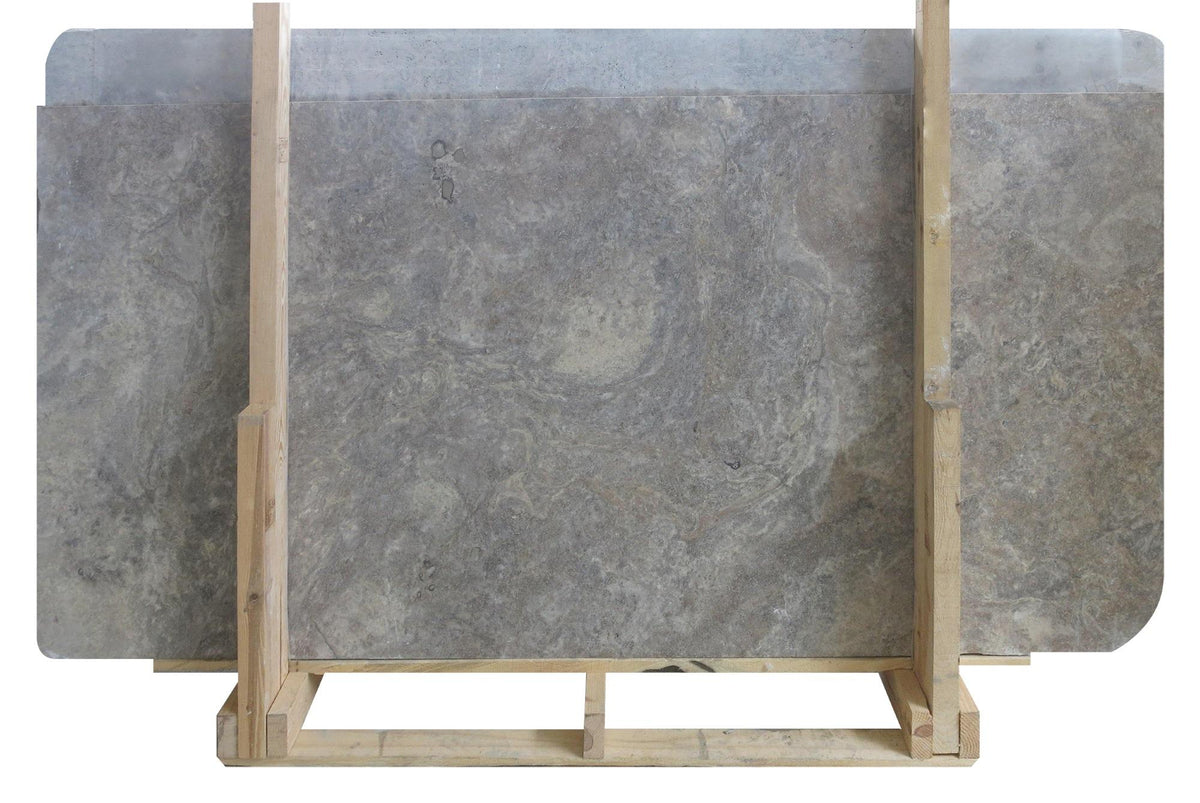 Silver Travertine CC Honed 3CM Slab # J1269