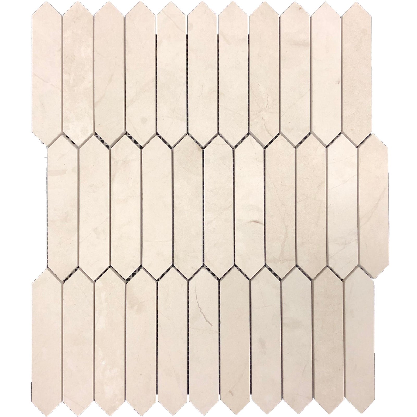 Aero Cream Picket 1''x4'' Honed Mosaic Mosaic 