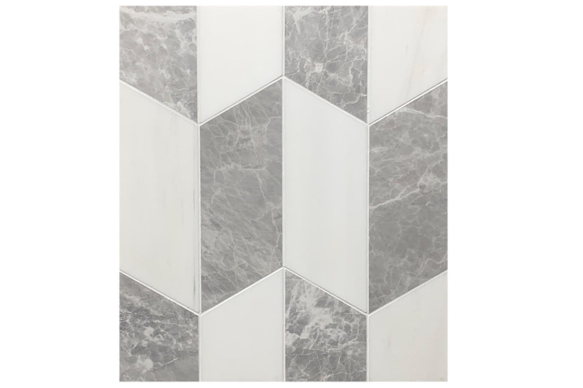 Glacier White Honed Swan Right 3/8&#39;&#39; Field Tile