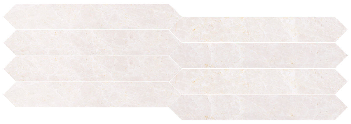 Vanillish Pearl Honed Picket 2''x12''  x 3/8'' Field Tile