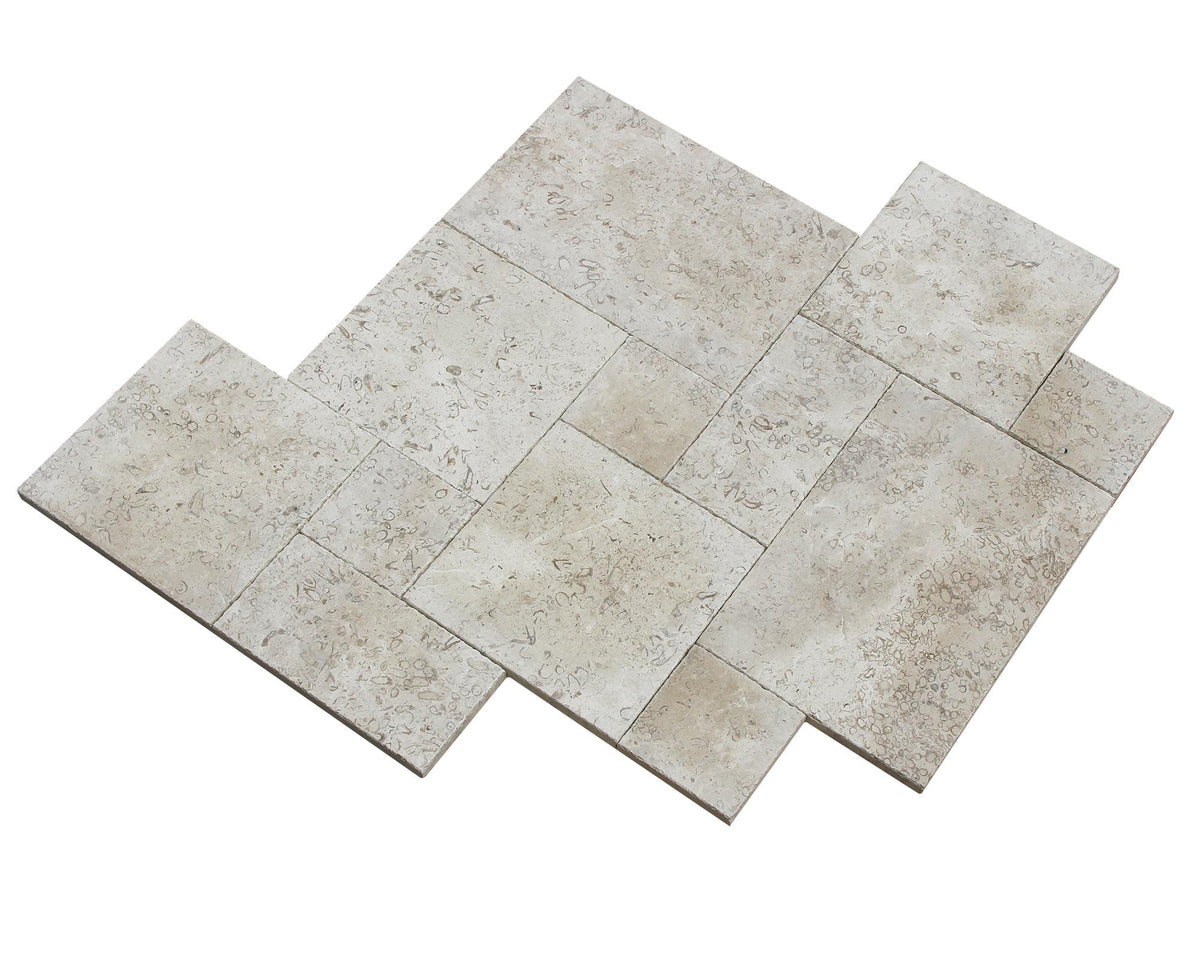 Hazelnut French Pattern 8&#39;&#39;x8&#39;&#39;, 8&#39;&#39;x16&#39;&#39;, 16&#39;&#39;x16&#39;&#39;, 16&#39;&#39;x24&#39;&#39; Brushed and Chiseled Paver