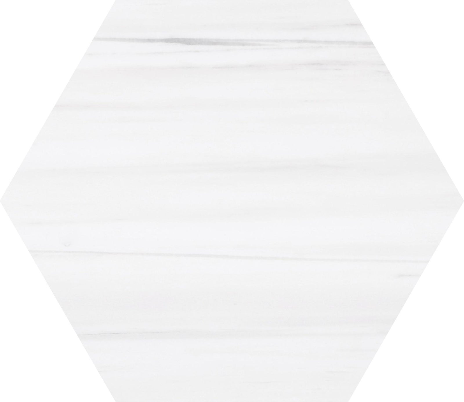Glacier White Honed Hexagon 10'' 3/8'' Field Tile Field Tile 