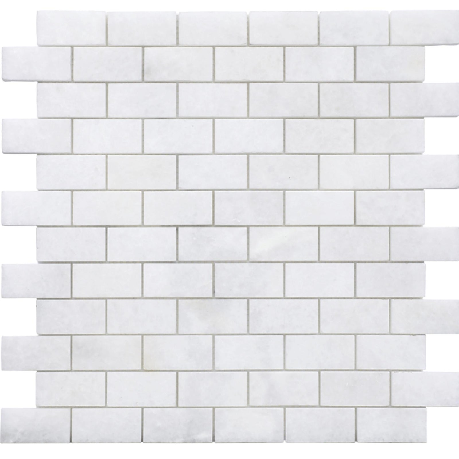 Snow White 1''x2'' Polished Mosaic Mosaic 