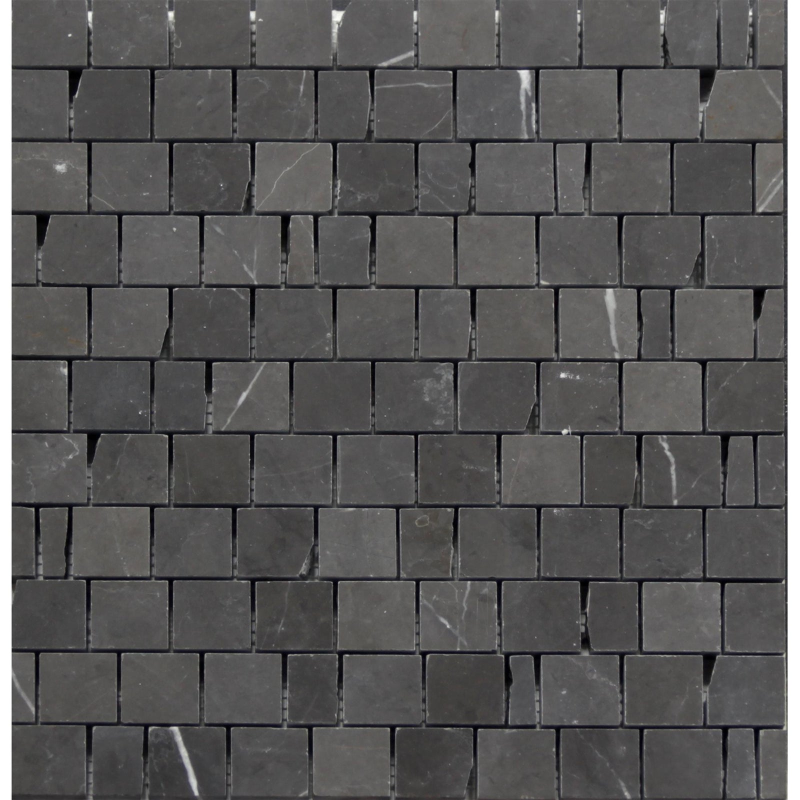 Mount Grey Plain Broken Joint 005 Honed Mosaic Mosaic 