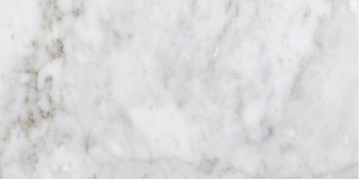 Bianco Carrara Honed 6'' x 12''  x 3/8'' Field Tile