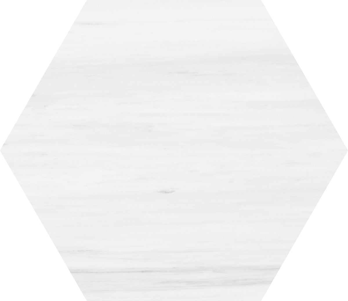Glacier White Honed Hexagon 10''  x 3/8'' Field Tile