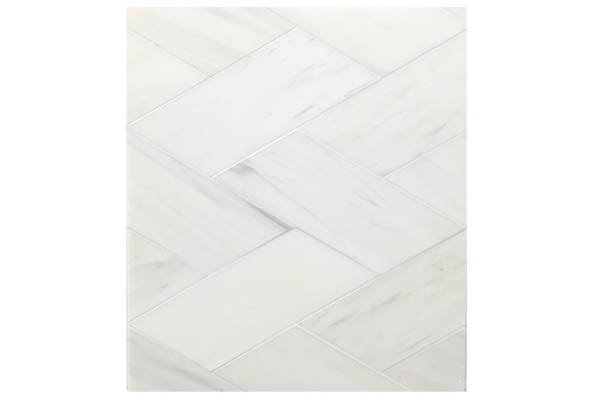 Glacier White Honed Swan Right  x 3/8'' Field Tile