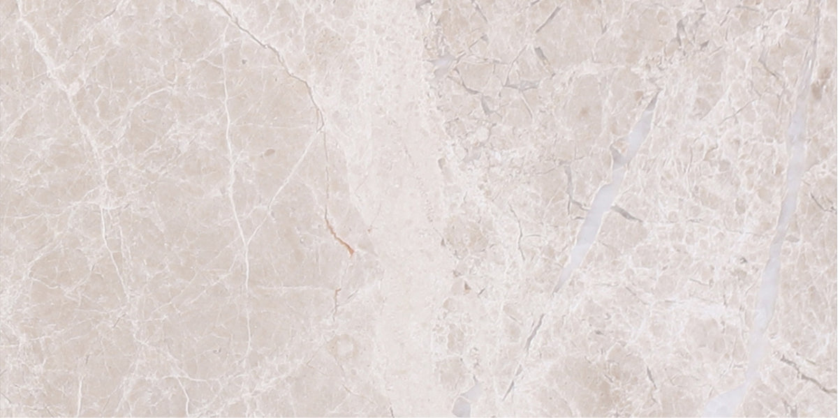 Vanillish Pearl Polished 3'' x 6'' 1/4'' Bevel on All Sides  x 3/8'' Field Tile