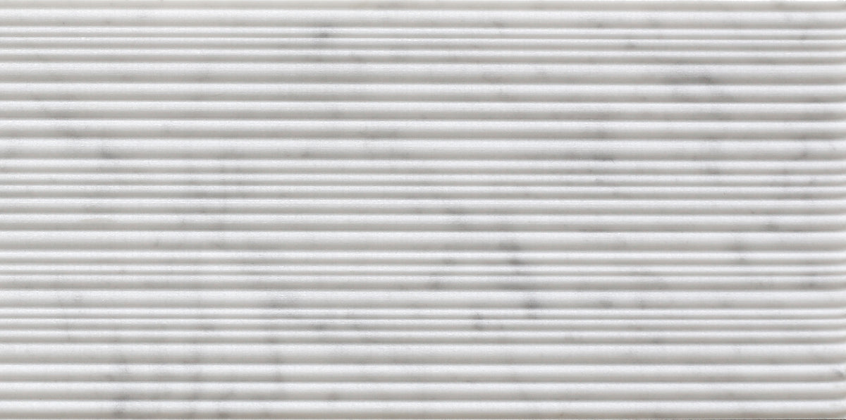 Bianco Carrara Bamboo 12'' x 24''  x 1/2'' Field Tile