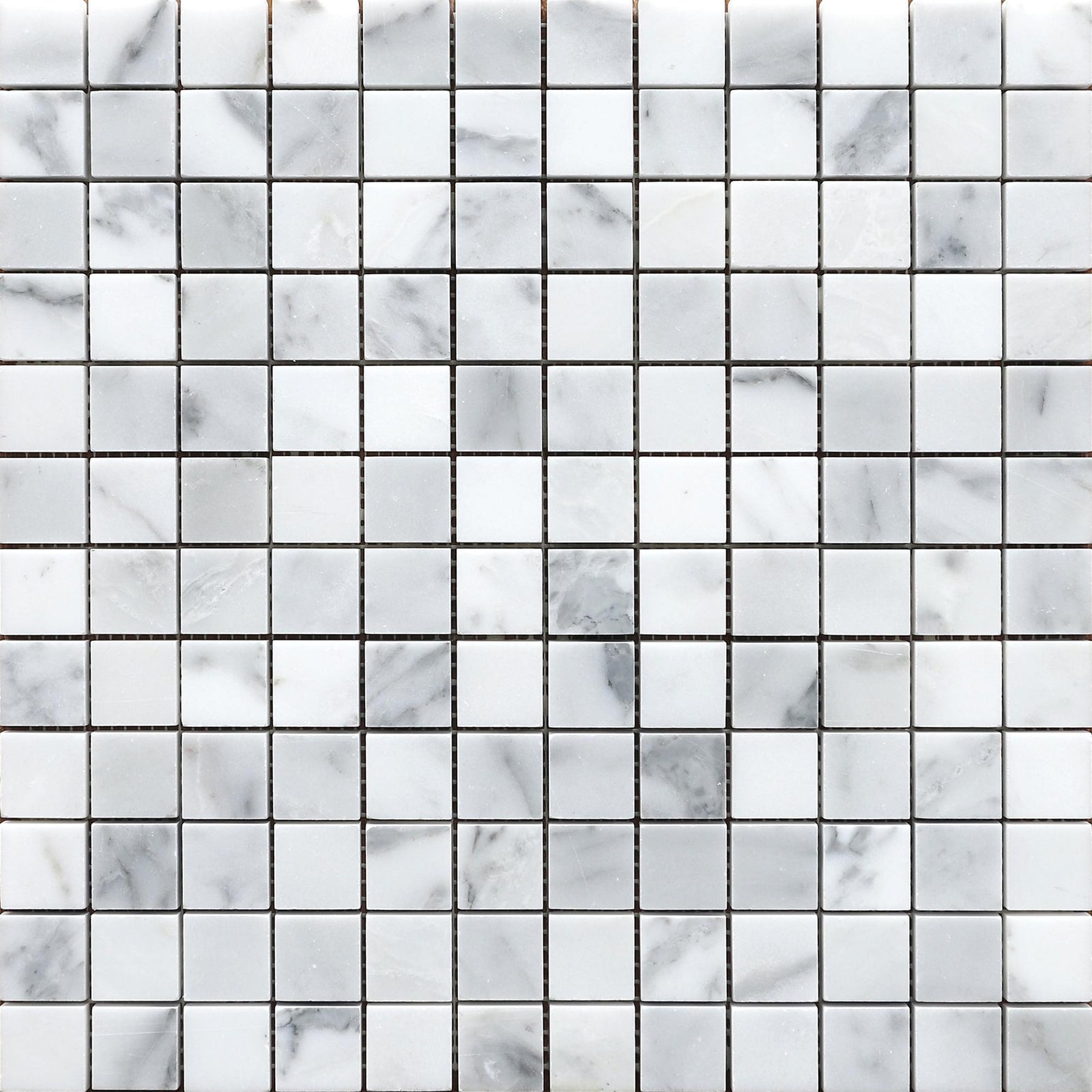 Statuario 1''x1'' Honed Mosaic Mosaic 