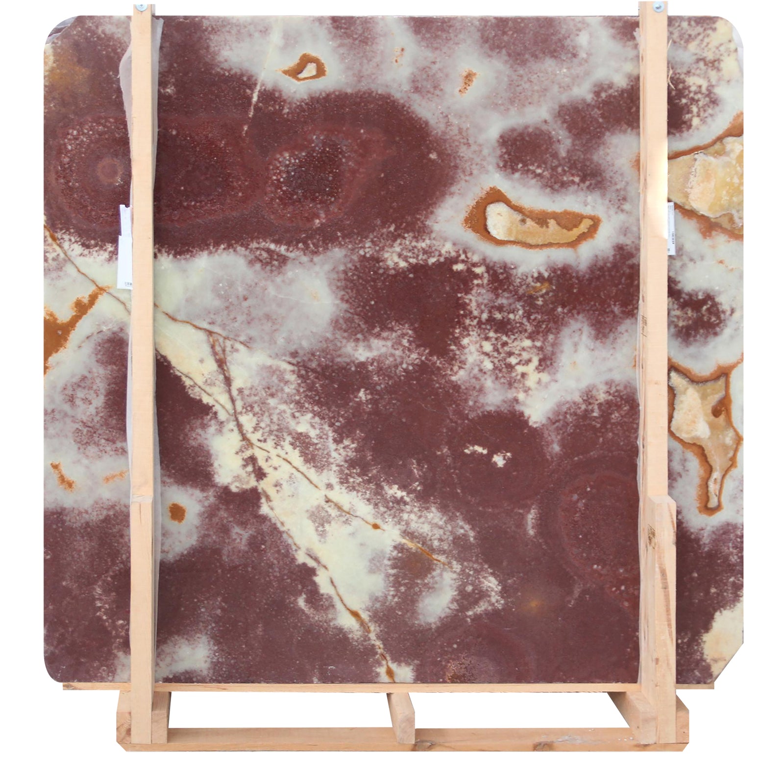 Red Onyx Polished 2CM Slab # B9742 Building Materials 