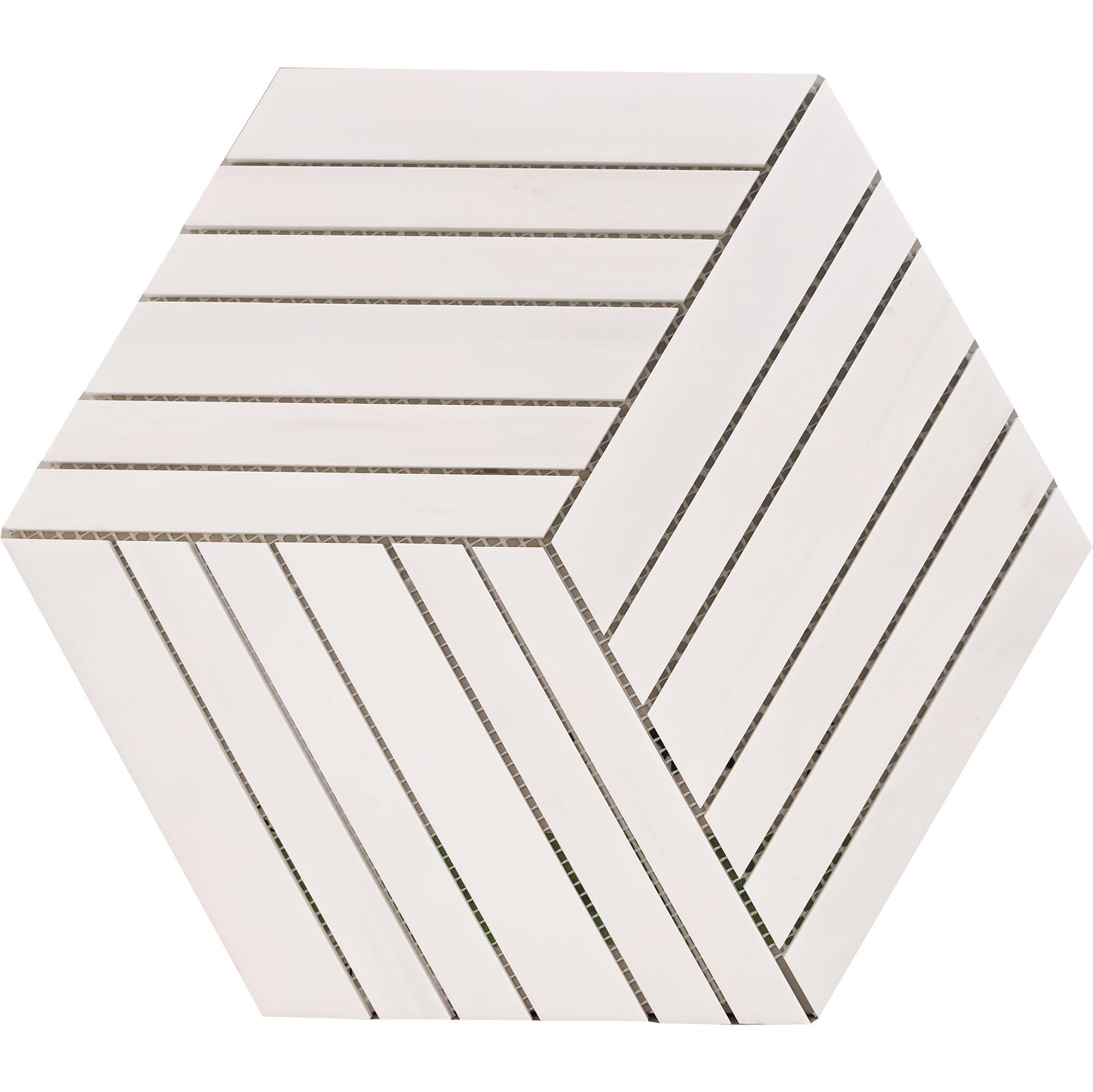 Glacier White Bellagon Honed Mosaic Mosaic 