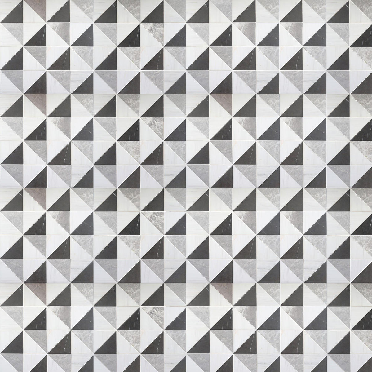 Nordic Grey Honed Diamond Triangle 3/8&#39;&#39; Field Tile