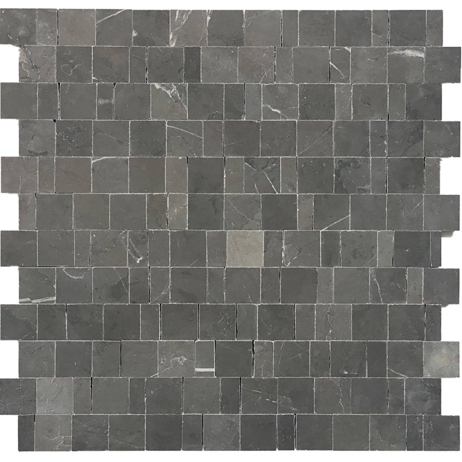 Mount Grey Plain Broken Joint 004 Honed Mosaic Mosaic 