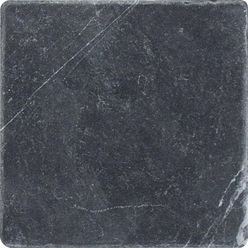 Black Silk Tumbled 3&#39;&#39; x 3&#39;&#39;  x 3/8&#39;&#39; Field Tile