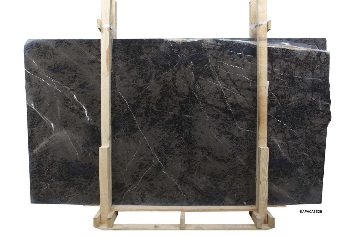 Fantastic Black Polished 3CM Slab # CA3526