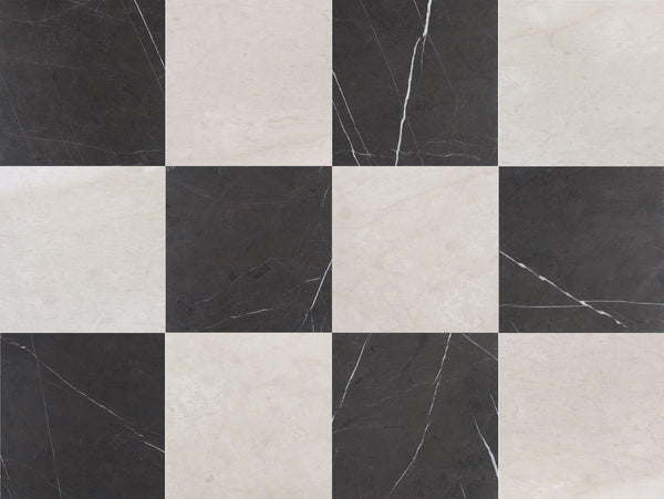Altura Stone and TileCream Ole Honed & Mount Grey Plain Honed 18'' x 18 ...