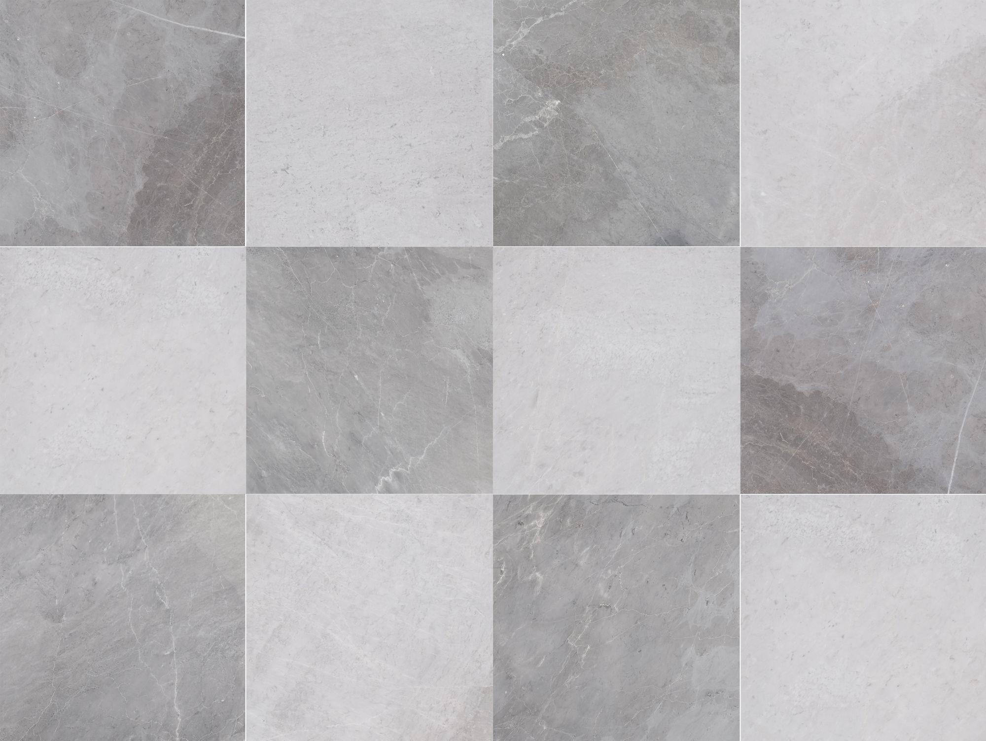 Altura Stone and TileEarth Grey Honed & Ice Grey Honed 12'' x 12'' x 3/ ...