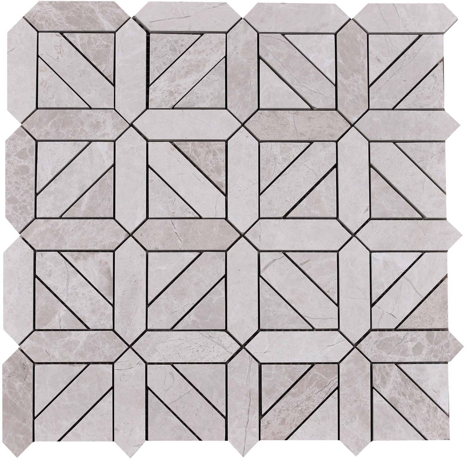 Vanillish Pearl Parquet Honed Mosaic Mosaic 