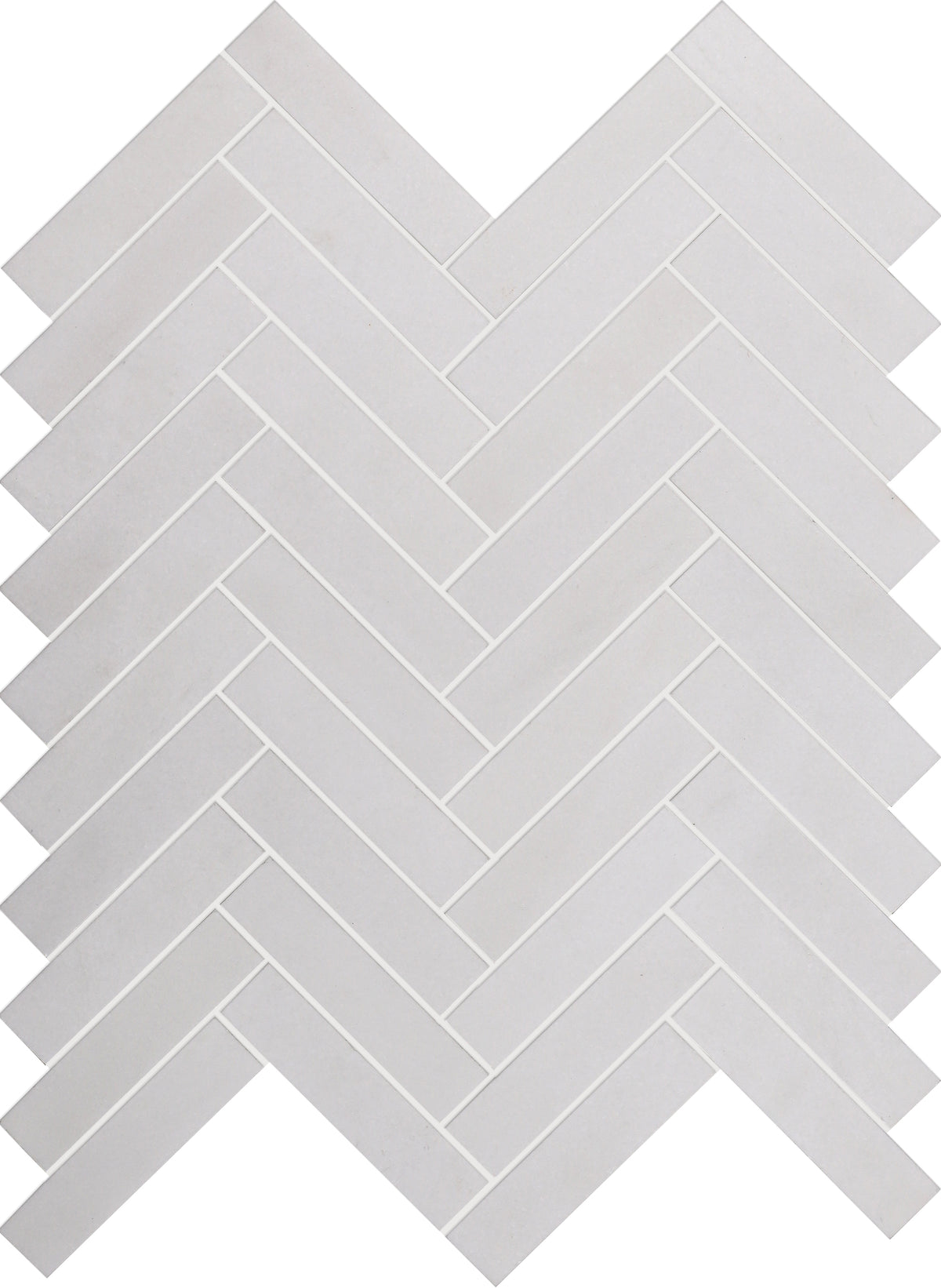 Thassos Herringbone 1&#39;&#39;x4&#39;&#39; Honed Mosaic Mosaic 