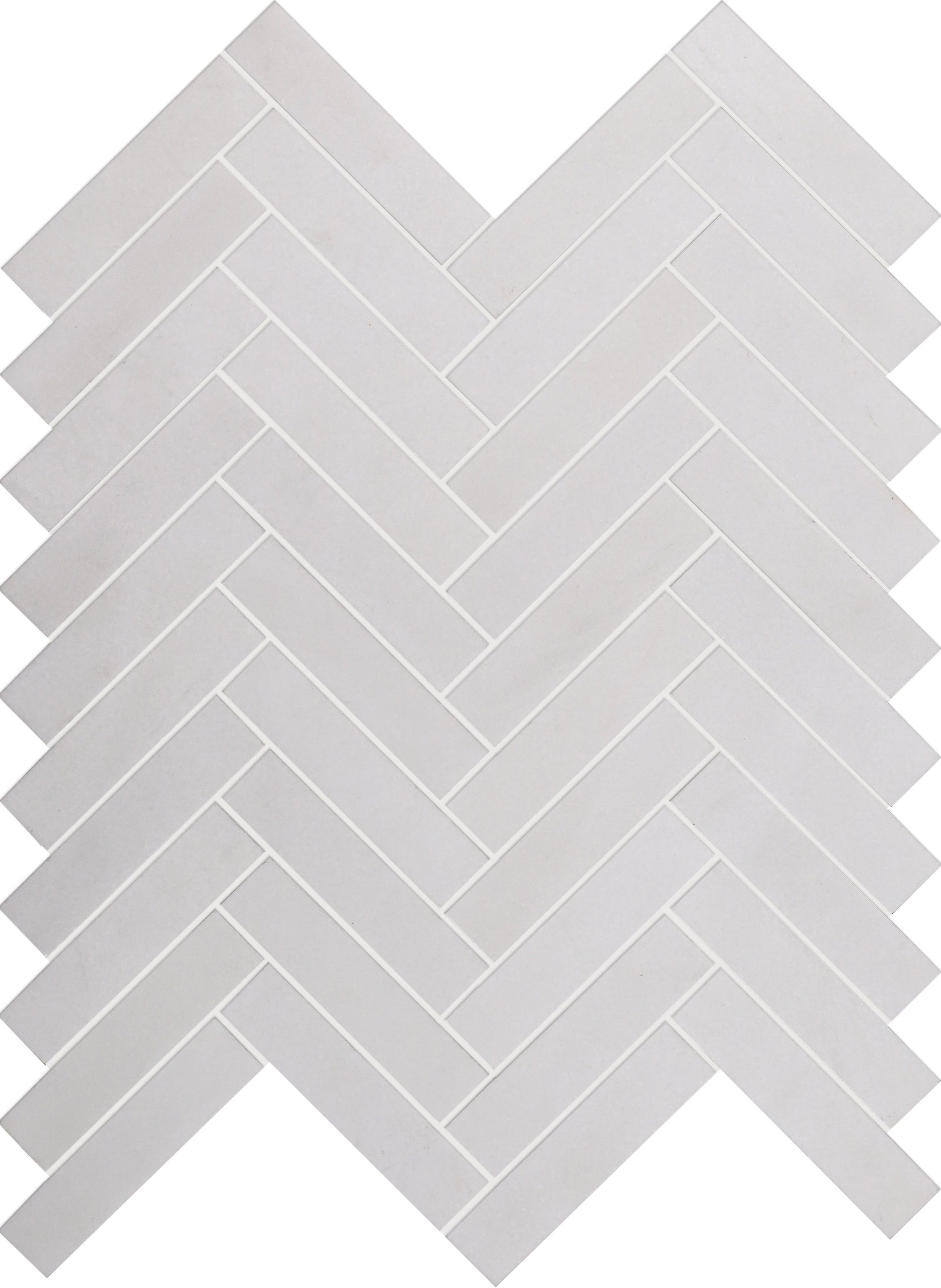 Thassos Herringbone 1''x4'' Honed Mosaic Mosaic 
