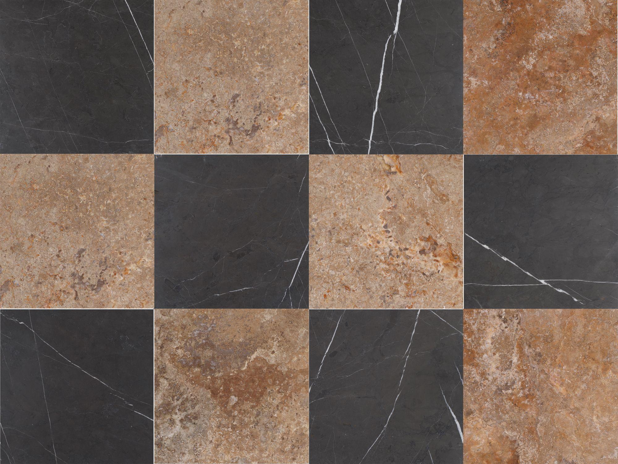 Altura Stone and TileKona Brown CC Honed & Mount Grey Plain Honed 18 ...