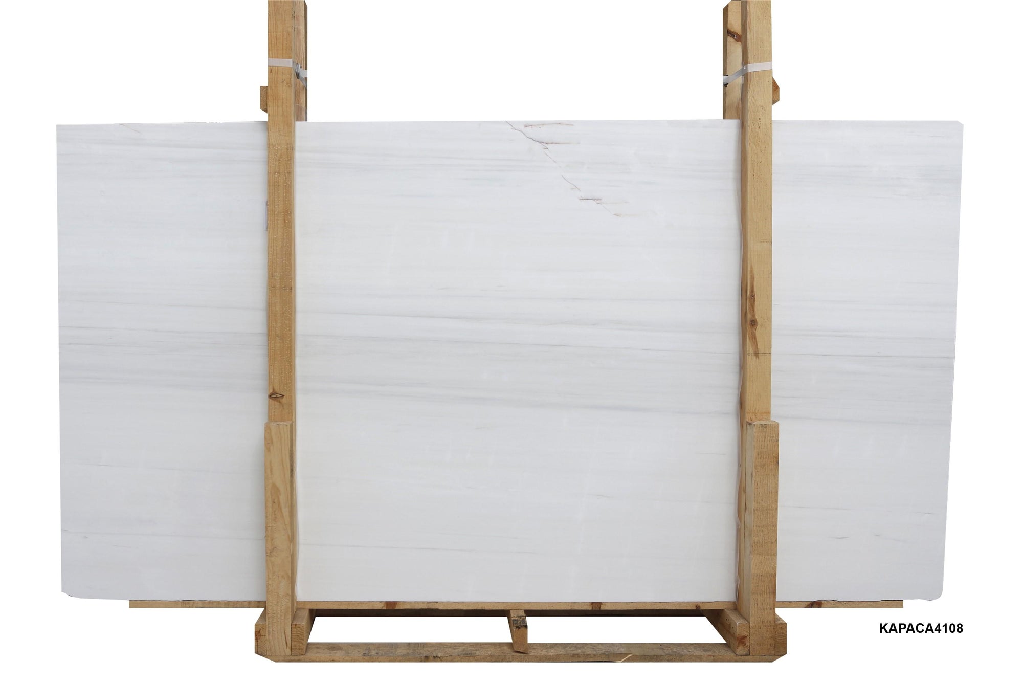 Glacier White Honed 3CM Slab # CA4108 Building Materials Glacier White Marble Slab