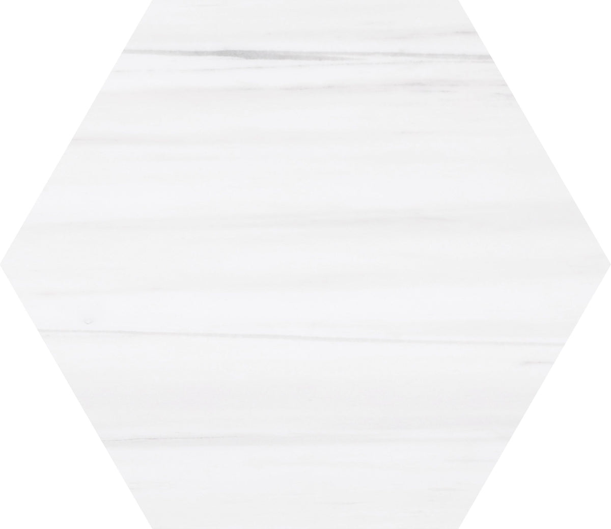 Glacier White Honed Hexagon 10''  x 3/8'' Field Tile