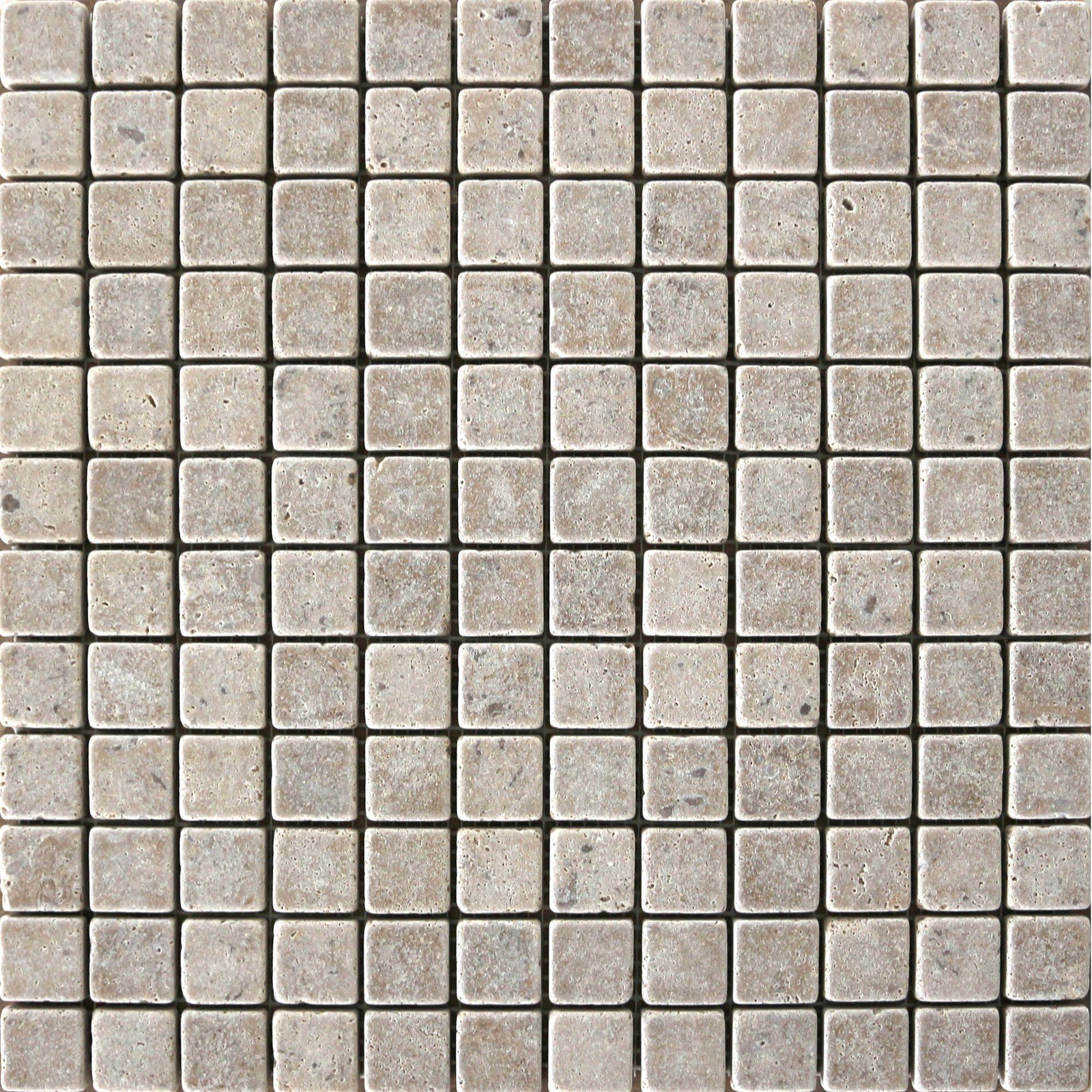 Noce Dark CC 1''x1'' Tumbled Mosaic Mosaic 