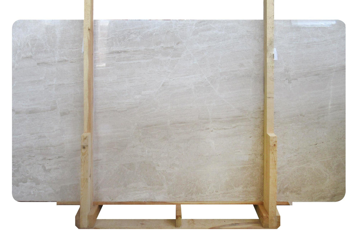 Vanilla Serpegiante Polished 2CM Slab # O9467 Building Materials Vanilla Serpegiante Marble Slab