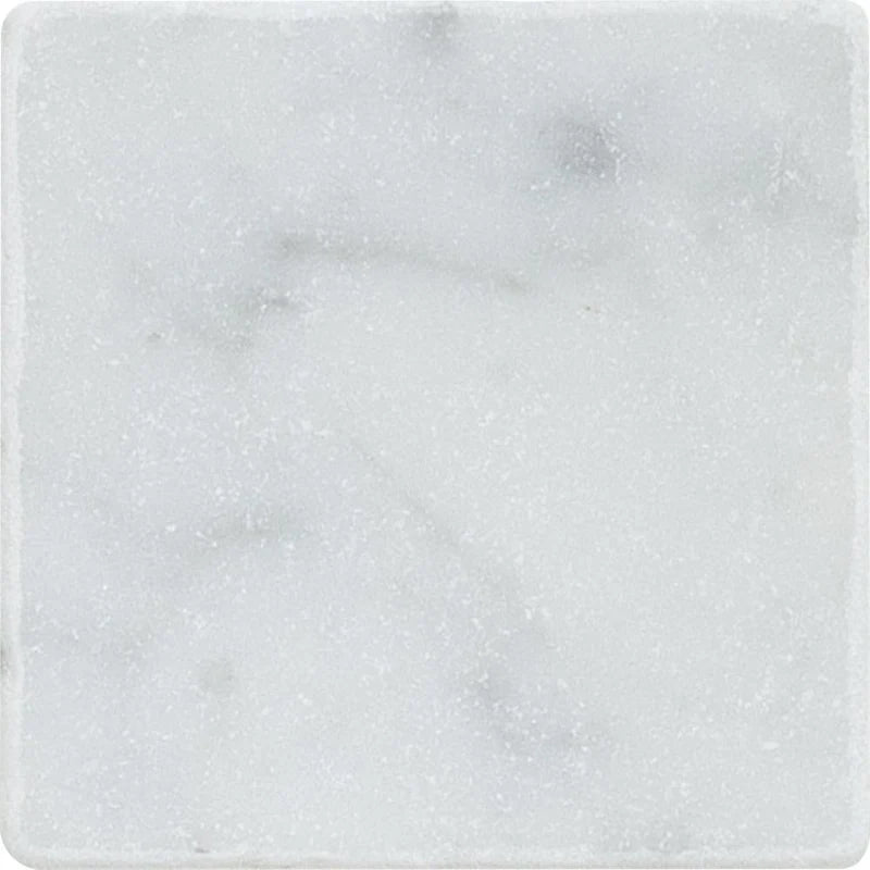 Bianco Carrara Tumbled 3'' x 3''  x 3/8'' Field Tile