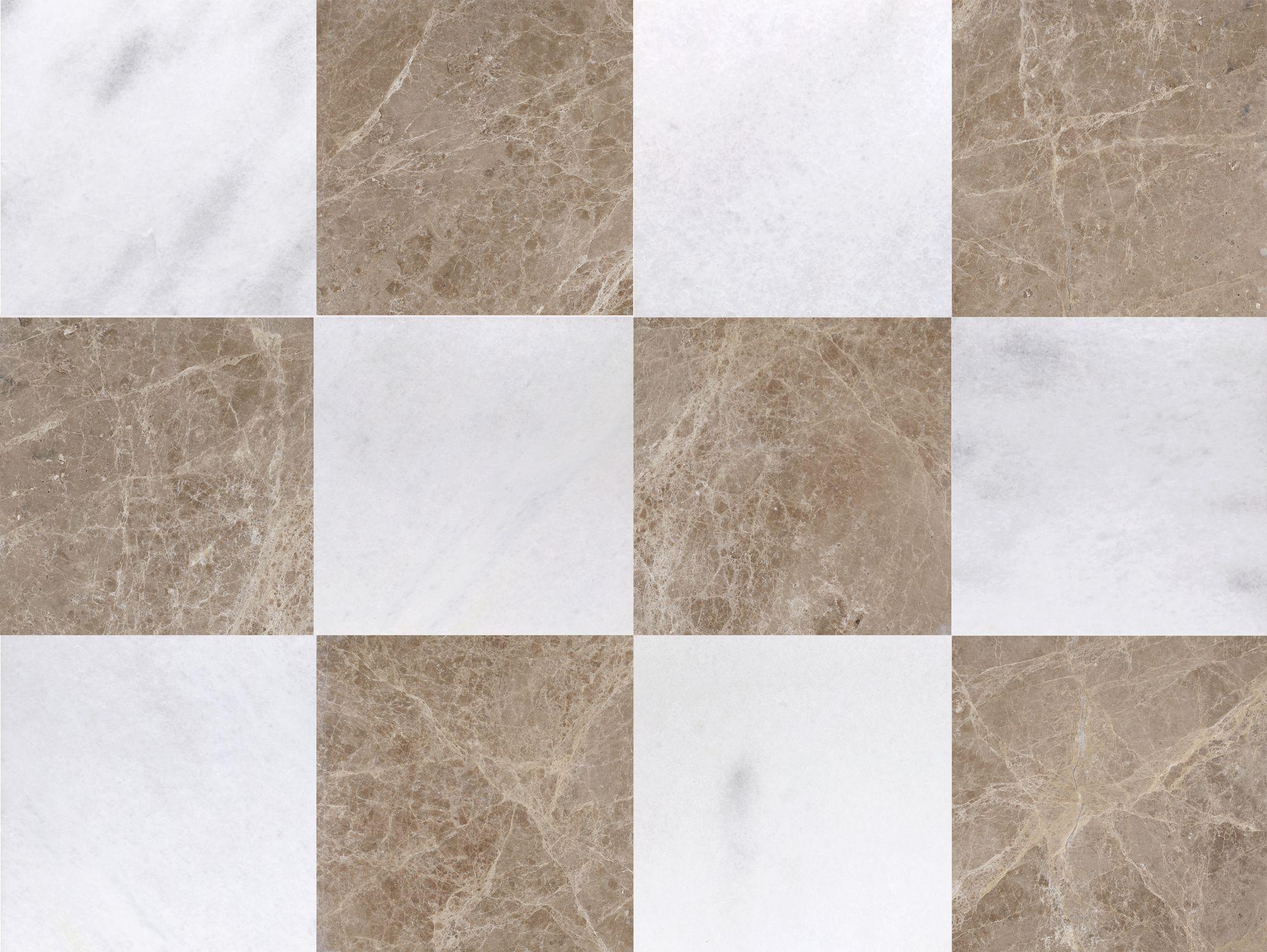 Altura Stone and TileBiarritz White Polished & Emperador Light Polished ...