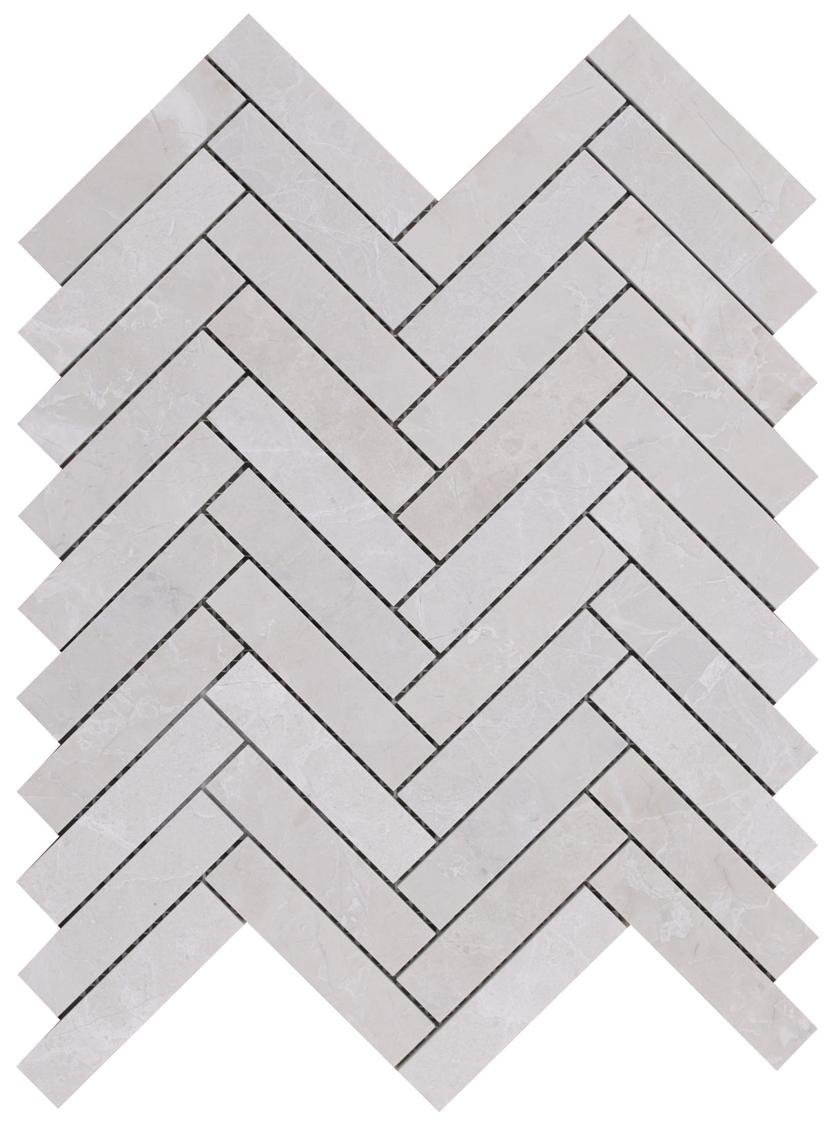 Moon Cream Herringbone 1''x4'' Honed Mosaic