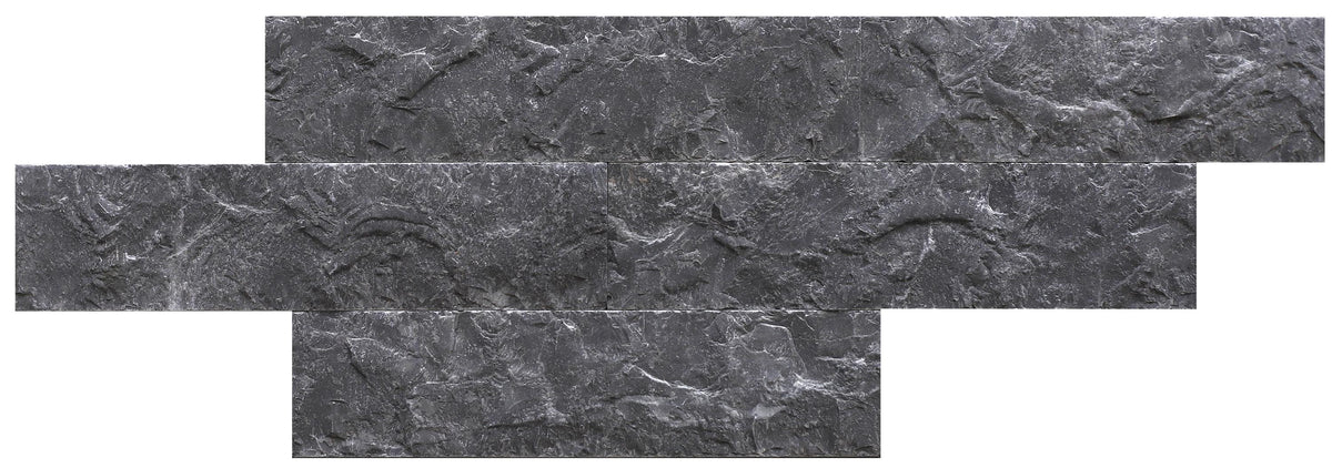 Lovina Grey Split Face 3&#39;&#39; x 12&#39;&#39;  x 1/2&#39;&#39; Field Tile