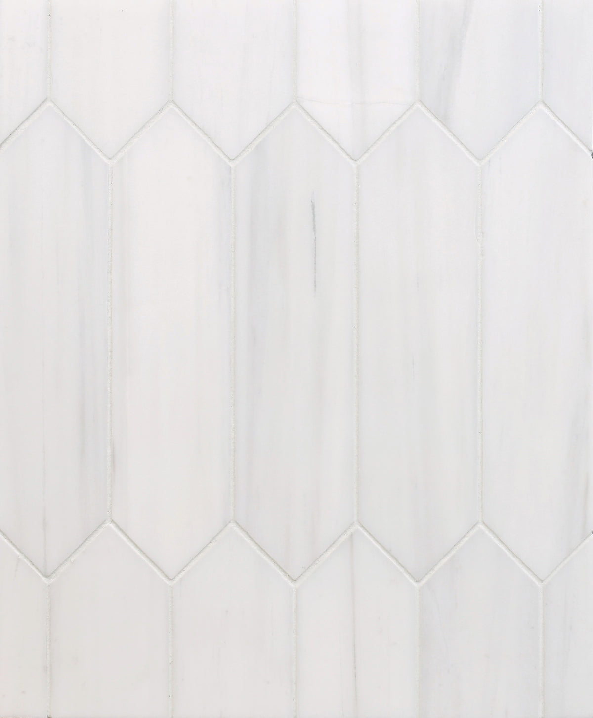 Glacier White Picket 2''x8'' Honed Mosaic
