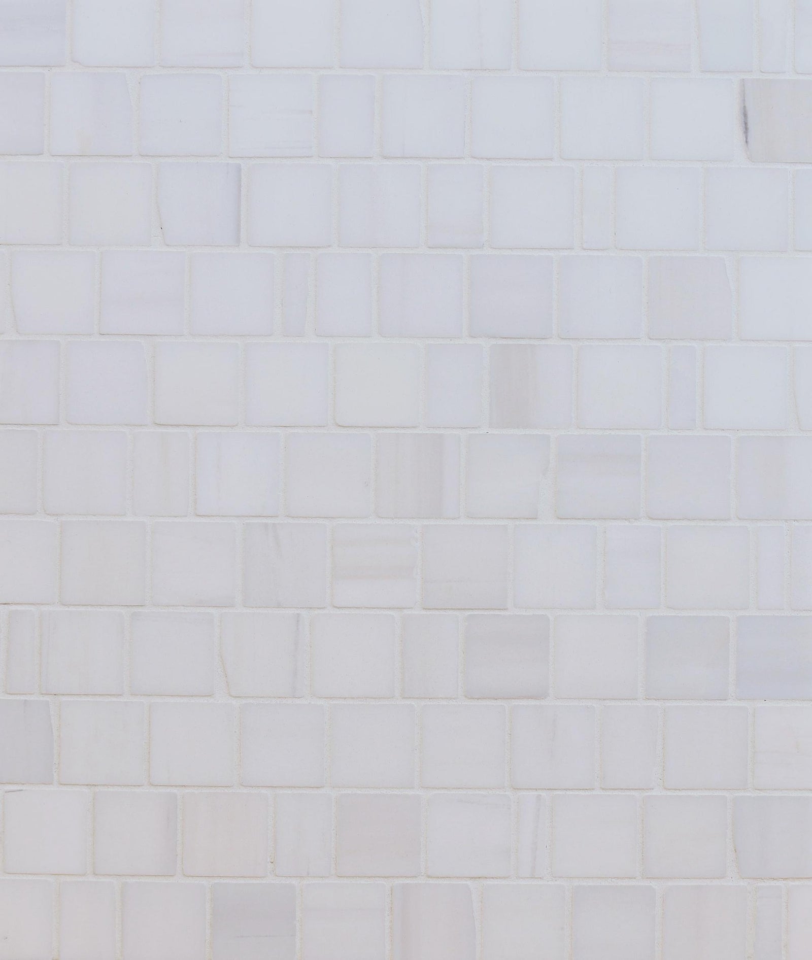 Glacier White Broken Joint 005 Honed Mosaic Mosaic 