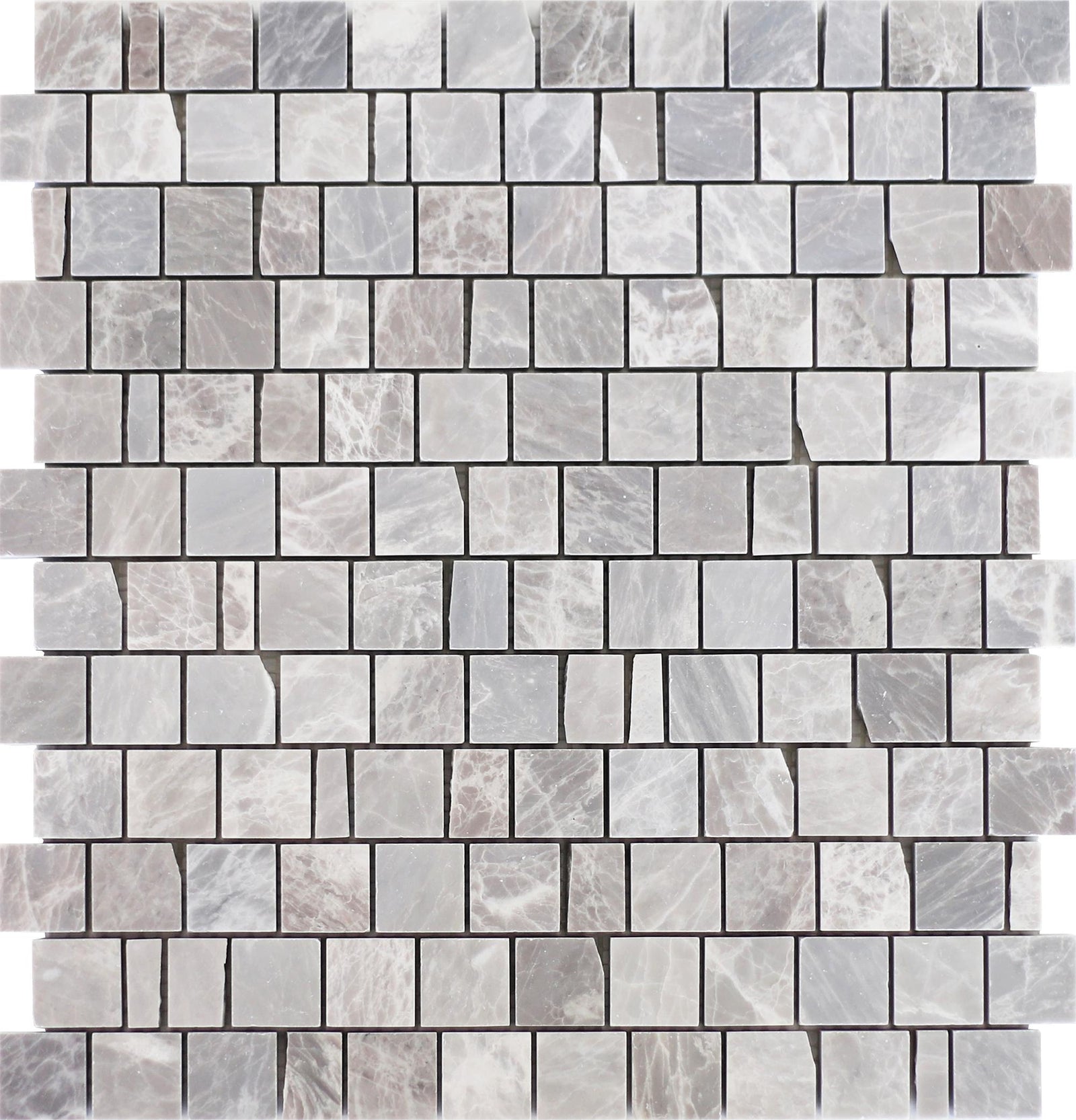Nordic Grey Broken Joint 005 Honed Mosaic Mosaic 