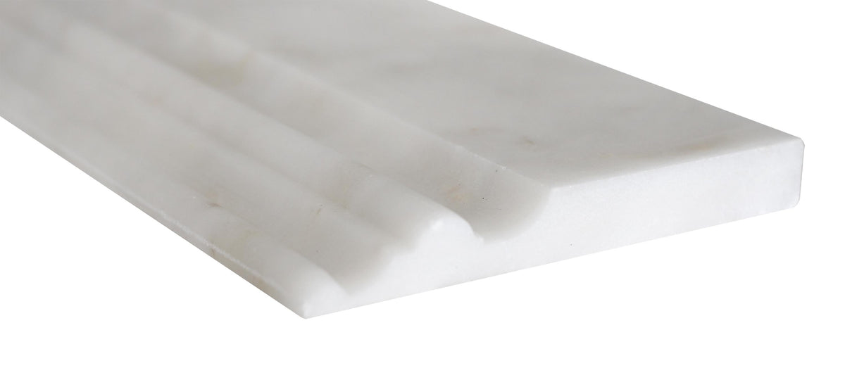 Afyon White Honed Base  Molding