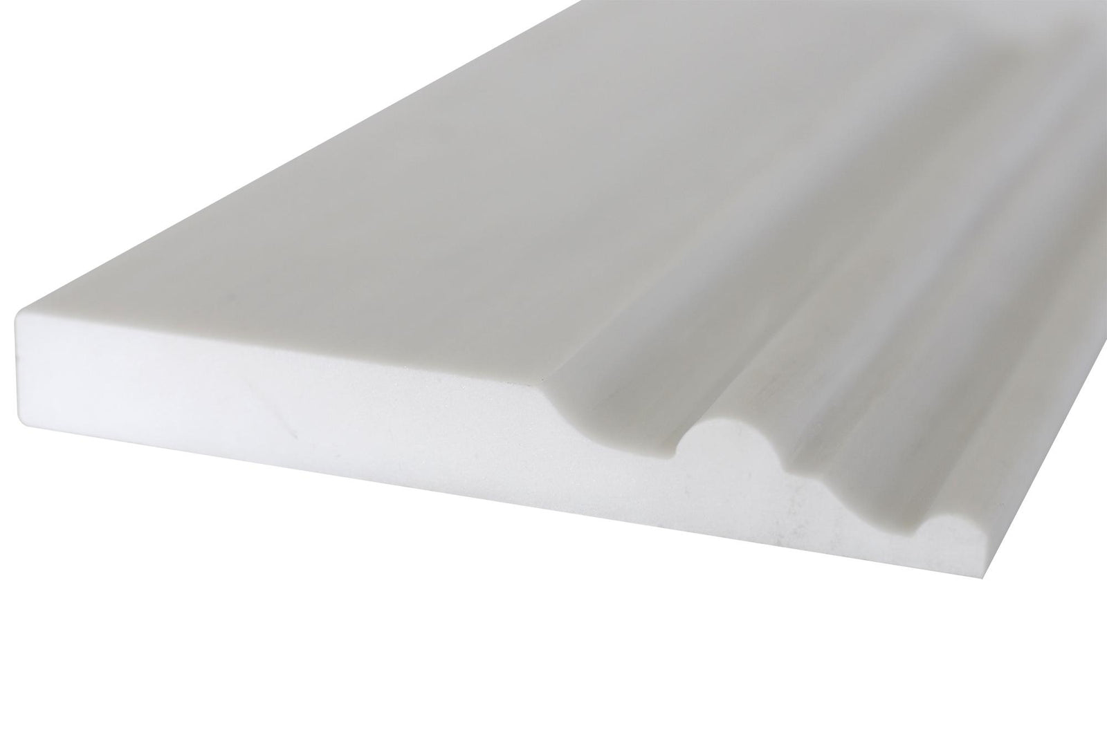 Glacier White Honed Base 6'' x 18''  Molding Molding 