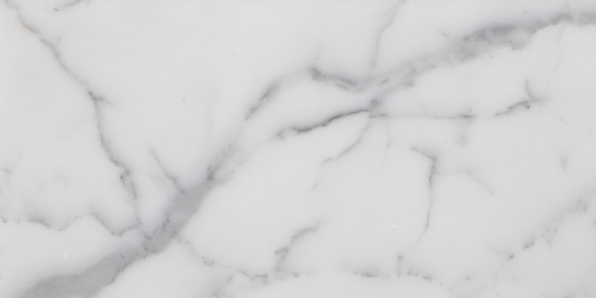 Statuario Extra Honed 6'' x 12''  x 3/8'' Field Tile